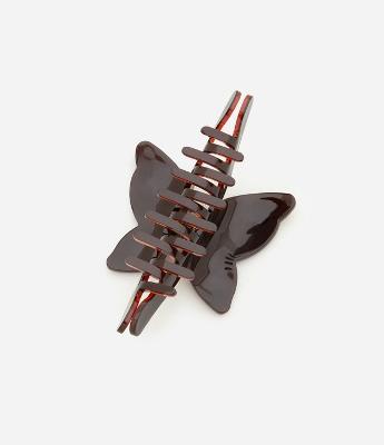 Piranha de Cabelo com Forma de Borboleta