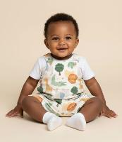 Jardineira Infantil com Estampa Bichinhos - Tam 0 a 18 meses - 2