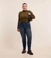 Calça Skinny em Jeans com Elastano e Lavagem Dirty Curve & Plus Size - 1