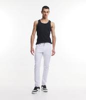 Calça Skinny Básica em Sarja com Bolsos - 1