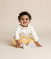 Conjunto Infantil em Moletom com Estampa de Coelhinho - Tam 0 a 18 Meses - 2