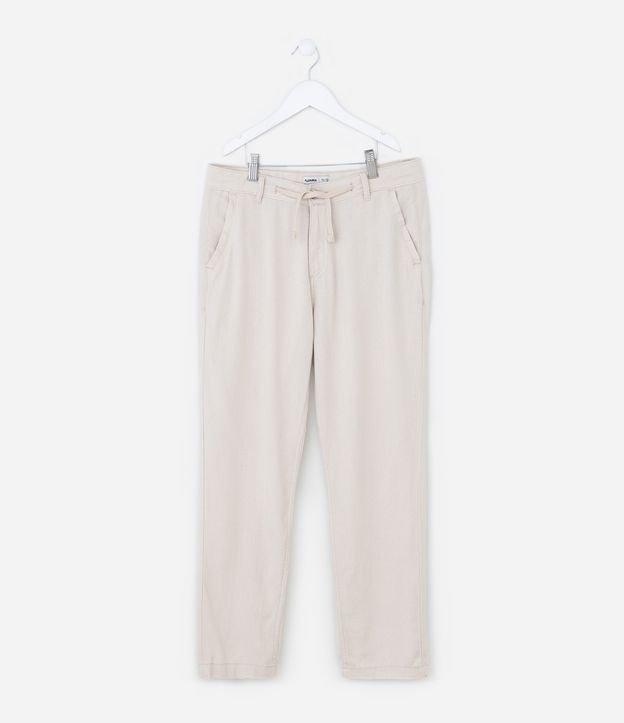 Calça Infantil em Viscolinho com Amarração - Tam 5 a 14 Anos - 2