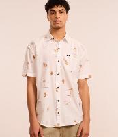 Camisa Relaxed em Tricoline com Estampa de Mini Ícones Tropicais - 2