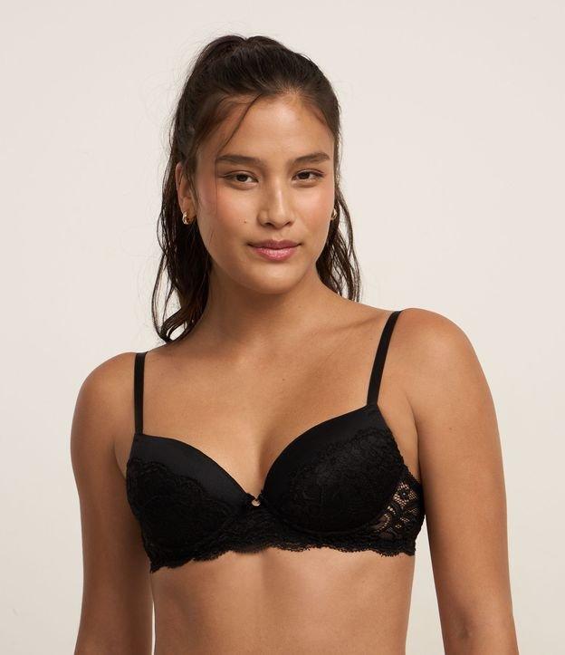 Sutiã Base em Renda Floral com Bojo Oco - 2