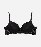 Sutiã Base em Renda Floral com Bojo Oco - 1