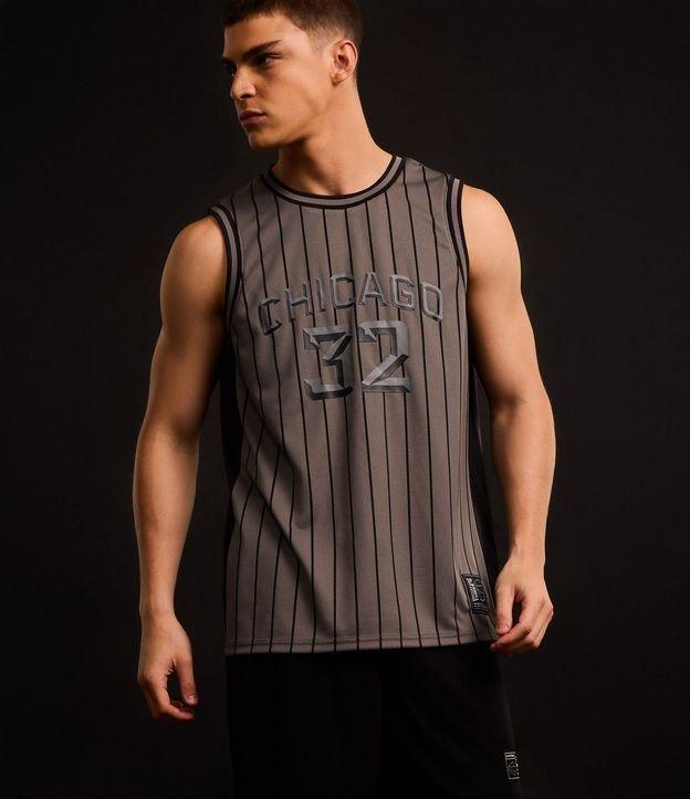 Regata Esportiva de Basquete com Tecnologia Dry e Estampa Lettering Chicago New - 2