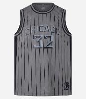 Regata Esportiva de Basquete com Tecnologia Dry e Estampa Lettering Chicago New - 1