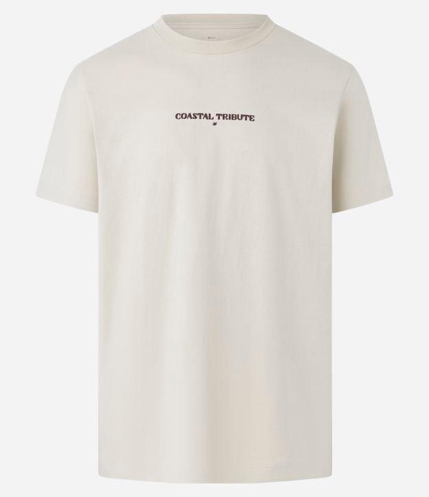 Camiseta Comfort em Algodão com Estampa de Paisagem e Lettering - 1