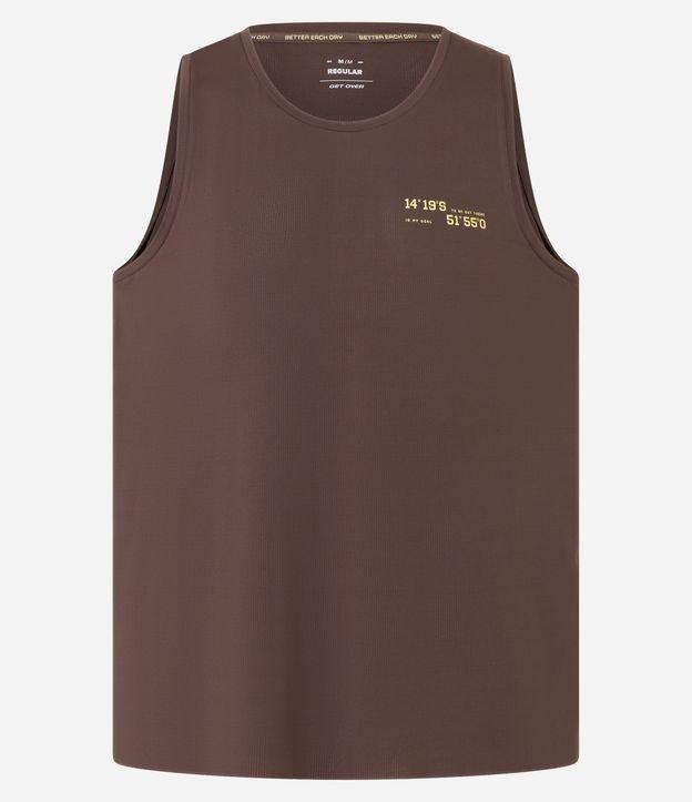 Regata Esportiva Regular com Tecnologia Dry e Estampa Lettering - 1