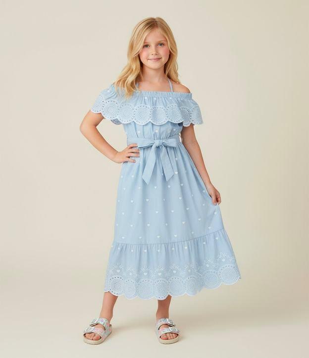 Vestido Infantil em Laise com Babados - Tam 5 a 14 Anos - 2