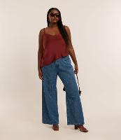 Calça Wide Leg em Jeans com Brilhos Curve & Plus Size - 2