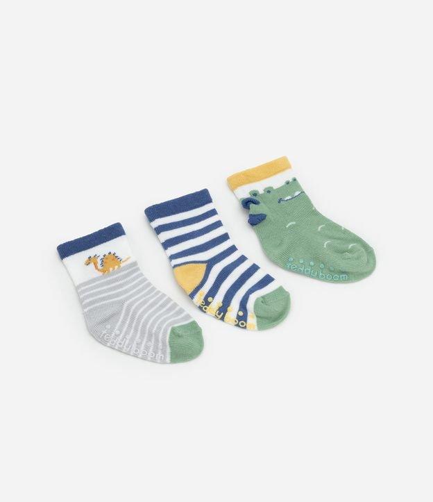 Kit 03 Meias Infantis com Estampa de Bichinhos - Tam  0 a 12 meses - 1