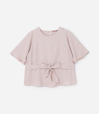 Blusa em Crepe com Amarração na Cintura Curve & Plus Size