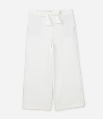 Calça Pantalona Alfaiataria com Amarração no Cós Curve & Plus Size