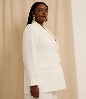 Blazer em Alfaiataria com Botão Gold Curve & Plus Size - 3