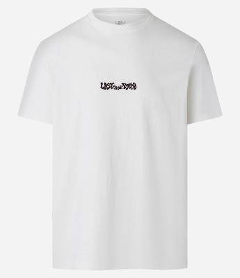Camiseta Comfort em Cotton com Estampa Abstrata e Lettering