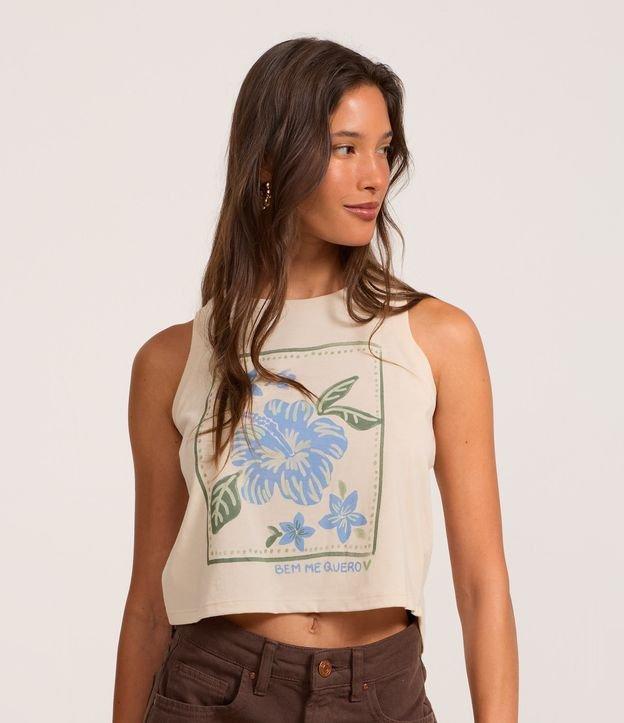 Regata com Estampa Floral e Lettering Bem me Quero - 2