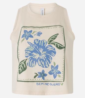 Regata com Estampa Floral e Lettering Bem me Quero