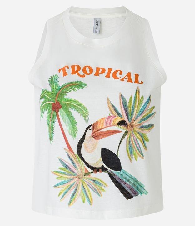 Regata com Estampa Tucano com Coqueiros - 1