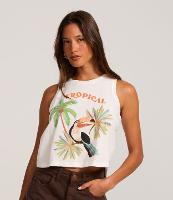 Regata com Estampa Tucano com Coqueiros - 2