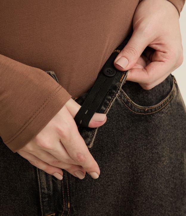 Calça Barrel em Jeans com Lavagem Dirty Curve & Plus Size - 2