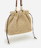 Bolsa de Praia em Palha com Alça de PU - 1