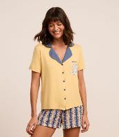 Pijama Short Doll em Viscose com Estampa Garfield - 2