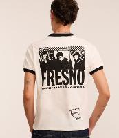 Camiseta Baby Tee em Algodão com Estampa da Banda Fresno - 3
