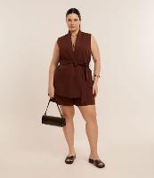 Short Alfaiataria com Elástico no Cós Curve & Plus Size - 2