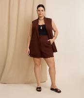 Short Alfaiataria com Elástico no Cós Curve & Plus Size - 3