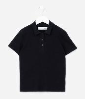Camiseta Infantil em Ribana com Gola Polo - Tam 5 a 14 Anos - 1