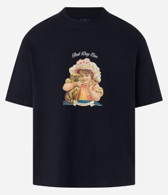 Camiseta Boxy em Algodão com Estampa Pug