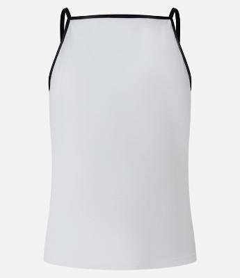 Blusa Seamless com Viés e Alças Contrastantes