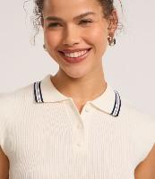 Blusa em Tricô com Gola Polo e Botões - 2