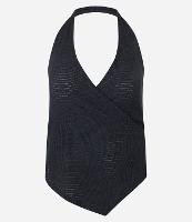 Blusa Frente Única Texturizada com Barra Assimétrica - 1