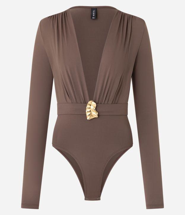 Body com Decote Profundo e Aviamento Aplicado - 2