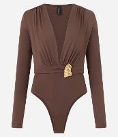 Body com Decote Profundo e Aviamento Aplicado - 1