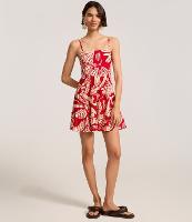 Vestido em Ribana com Estampa Folhagem - 2