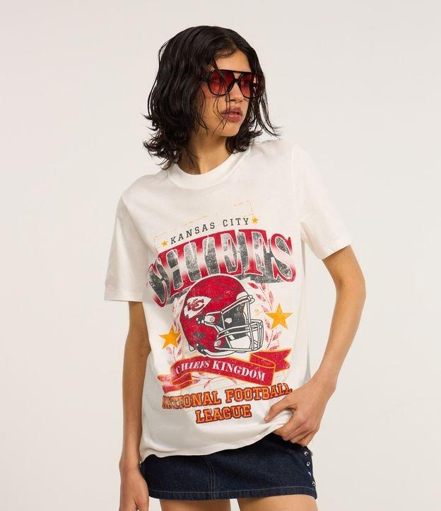 Camiseta Alongada em Algodão com Estampa Chiefs - 2