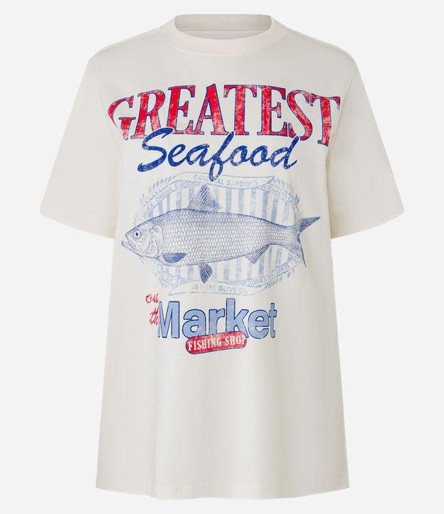 Camiseta T-Shirt com Estampa Peixe Seafood - 1