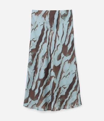 Saia Longa com Estampa de Manchas Curve & Plus Size