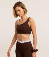 Top Esportivo em Microfibra com Alças Assimétricas - 1