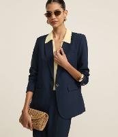 Blazer Comfort Alfaiatado com Botão Diferenciado e Lapelas - 2