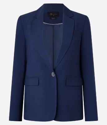 Blazer Comfort Alfaiatado com Botão Diferenciado e Lapelas