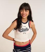 Regata em Ribana com Cava Contrastante e Lettering Atlanta - 2