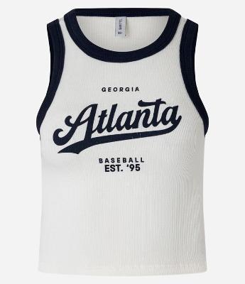 Regata em Ribana com Cava Contrastante e Lettering Atlanta