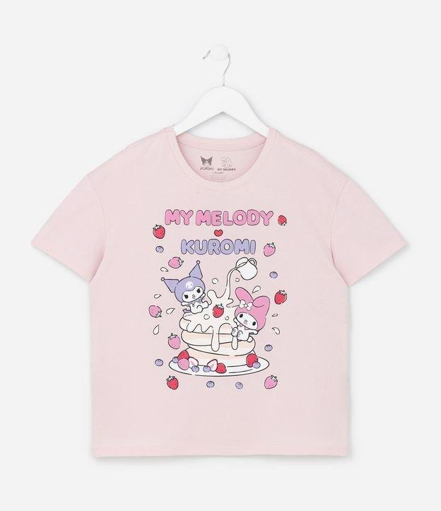 Camiseta Infantil com Estampa My Melody e Kuromi - Tam 5 a 14 Anos - 1
