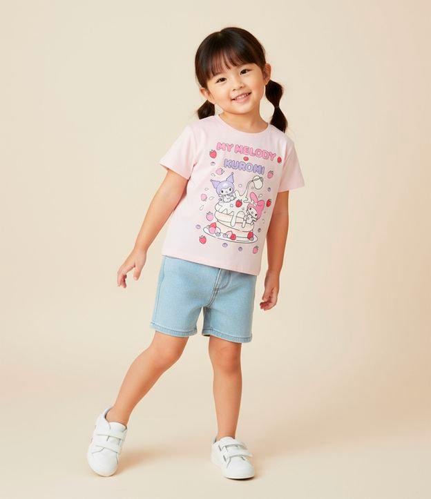 Camiseta Infantil com Estampa My Melody e Kuromi - Tam 5 a 14 Anos - 2