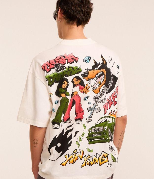Camiseta Oversized em Algodão com Estampa Tasha e Tracie - 2