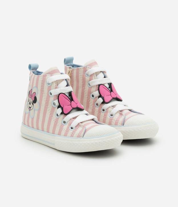 Tênis Abotinado Infantil com Estampa Minnie - Tam 20 ao 27 - 1